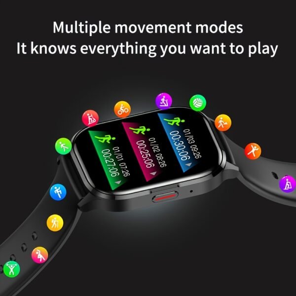 SENBONO AMOLED Smart Watch For Men, Wireless Call And Answer Call, Alway On Display HD AMOLED Screen, Multiple Sports Modes, Step, Distance, Calories Smart Watch - Image 7