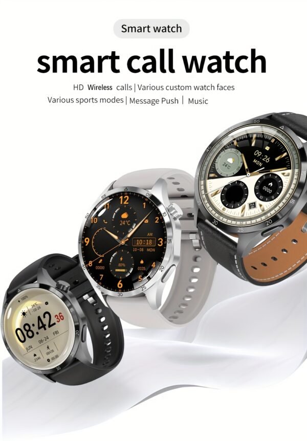 2024 GT4 Pro Smartwatch for Men and Women - 1.53-inch AMOLED HD Screen, 360x360 Resolution, Wireless Calling, NFC, USB Charging, Wireless 5.0, New, Smartwatch, Paearofero - Image 14