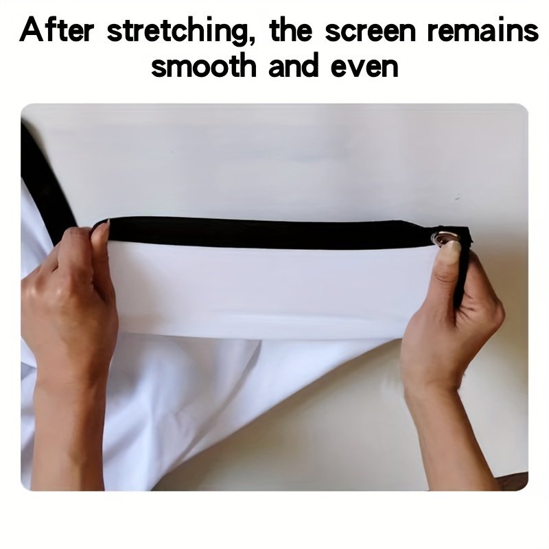 Double-sided projection viewing with 4K soft screen, 152.4/182.88/213.36/254.0/304.8/381.0 cm, space saving, easy to clean, projection screen can be ironed for bedrooms, living room movies, large screen fabric - Image 7