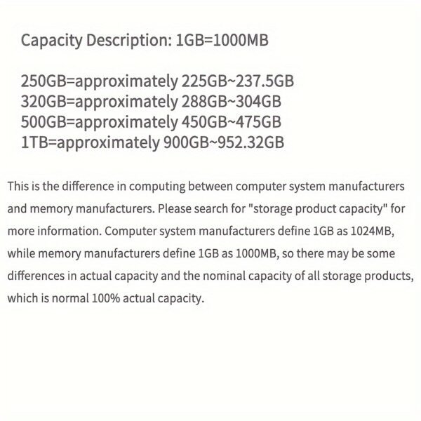 USB Mobile Hard Drive 160g for Mobile Phones and Computers, 500g External Storage, High Speed 250g Mechanical Hard Drive, 320g for Computers - Image 10