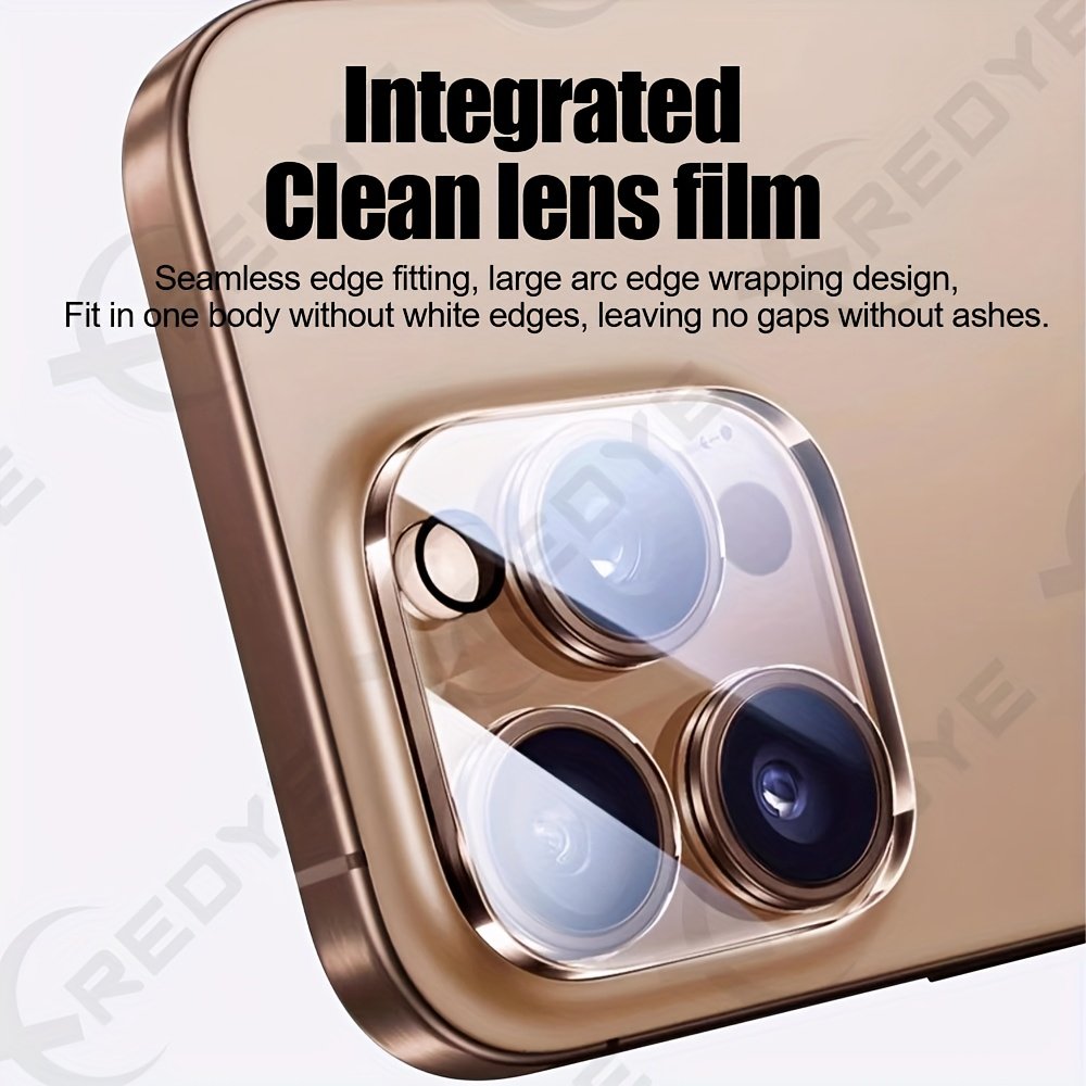 XREDYE 6-Pack Tempered Glass Camera Protector for iPhone 11/12/13/14/15/16 Series, Full Lens Coverage, Glossy Screen Protection Film, Compatible with iPhone 11 Pro/12 Pro/13 Pro/14 Pro/15 Pro/16 Pro Models - Image 5