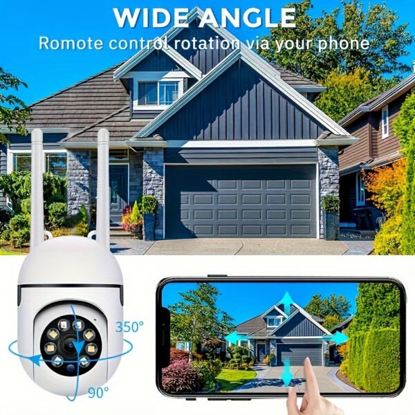 HD 1080P Wireless Network Camera - Wall-Mounted, Night Vision, App Control, Audio And Motion Alerts, Color Display, USB Powered, 355° Horizontal And 90° Vertical Pan-Tilt, Indoor Home Security, with Two-Way Audio And AI Detection. - Image 10