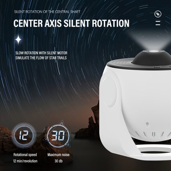 1 for Galaxy Projector with 360° Rotation, Star-Shaped Projector, Nebula Ceiling Light, Perfect for Valentine's Day Gift, with 12 HD Movies for a Starry Bedroom Atmosphere - Image 19
