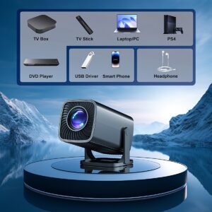 Smart Portable Home Theater Movie Projector - EU Plug, Easy to Carry, Enjoy Anytime, Anywhere, Upgrade Your Viewing Experience HD Mini Projector - Vivid 3D Vision, Small And Portable, Compatible with a Variety of Devices, Suitable for Home Theater/Office