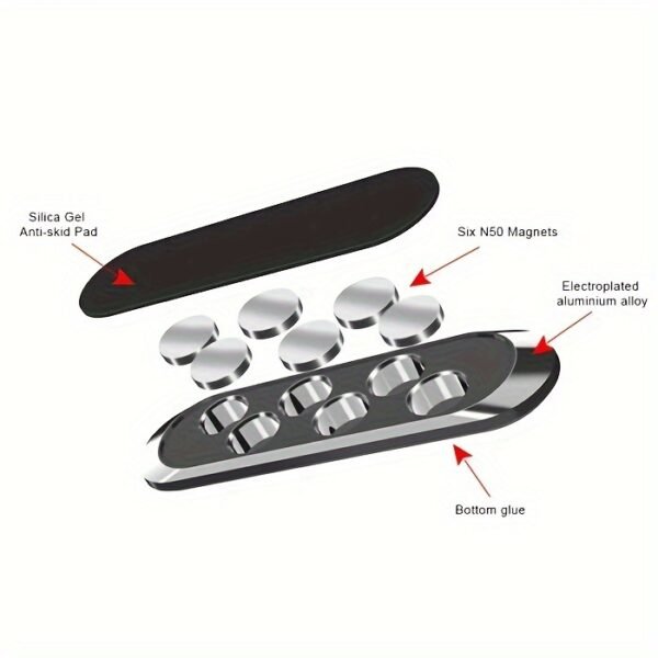Magnetic Mini Single-row Adhesive Dashboard Mobile Bracket With Strong Magnetic Car Phone Holder On Hot Sale - Image 20
