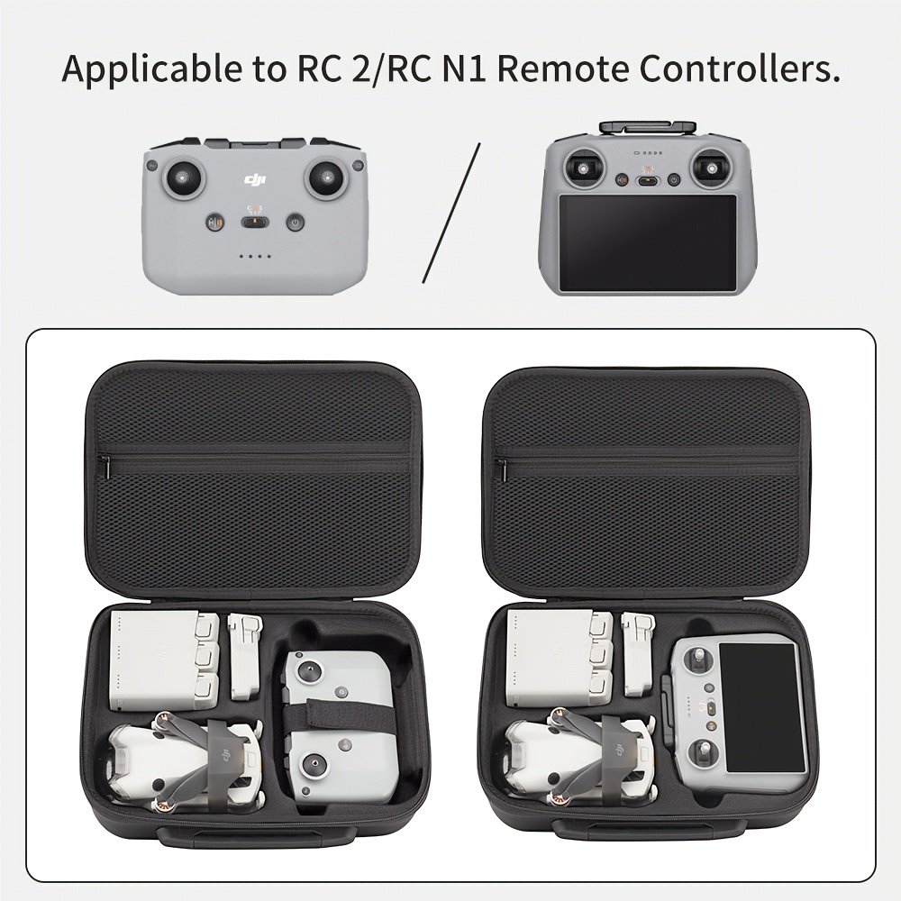 DJI Mini 4 Pro Hard Shell Carrying Case - Durable, Waterproof & Shockproof Travel Bag with Detachable Shoulder Strap for Drone and Remote Controller Storage, Handbag, Protective, EVA - Image 2