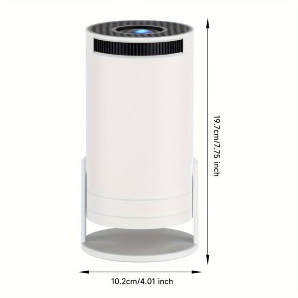 XYA Mini Projector, 1080P HD LCD Display, 4:3 Aspect Ratio, 100-199 Lumens, Table Mount, Remote Control, Auto Keystone, 180° Rotation, 3.3meter Screen, for Laptop/PC/Smartphone, No Battery, C-Plug, White - Image 8
