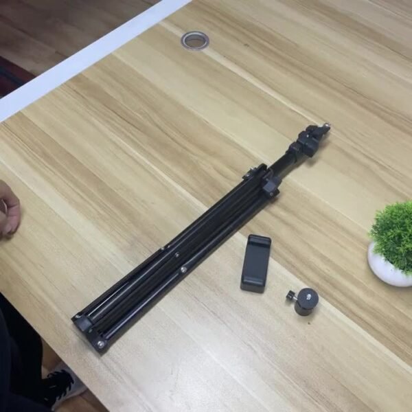 160.02 Cm Mobile Phone Holder Tripod With Phone Clip, Expandable Metal Bracket, Portable Outdoor Shooting Tool, Outdoor Live Streaming Photography Tripod - Image 7