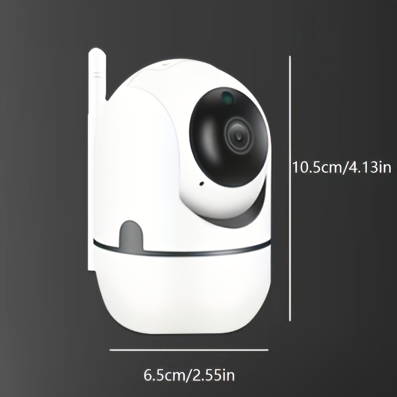 1pc YIIYRY Smart Home Security camera - Wireless, remote viewing mobile app, automatic tracking, color night vision, USB power, baby monitor, suitable for babies, babysitters, home monitoring, does not include SD card - Image 5