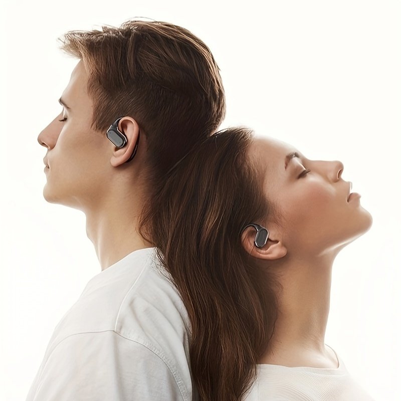 2024 NEW Style True Wireless On-Ear Sleeping Comfortable Headset Music Couples Earbuds TWS HIFI Dolby Bass ACC Stereo HD Calling Earphones for Android & Iphone Cellphone Sports Earpieces Smart Headphones - Image 4