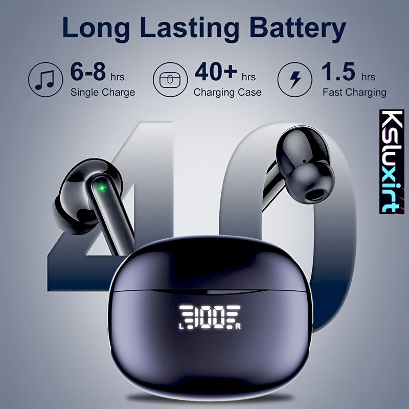 Wireless TWS Wireless Earphones with Voice Noise Canceling, HiFi Stereo Sound, In-Ear Design with Microphone and LED Power Display Charging Case - Image 8