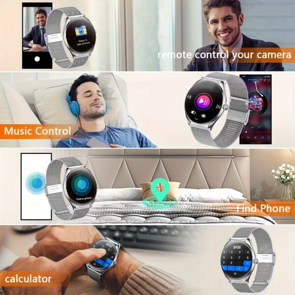 Stylish Ultra-thin Smart Watch Gift For Men And Women, Featuring A 1.43-inch Full Touch Screen, With SMS And Call Functions, Compatible With Android/iPhone, Fitness Activity Tracker Watch, Multiple Sports Modes, Pedometer, Distance, 100+ Sports Modes - Image 11