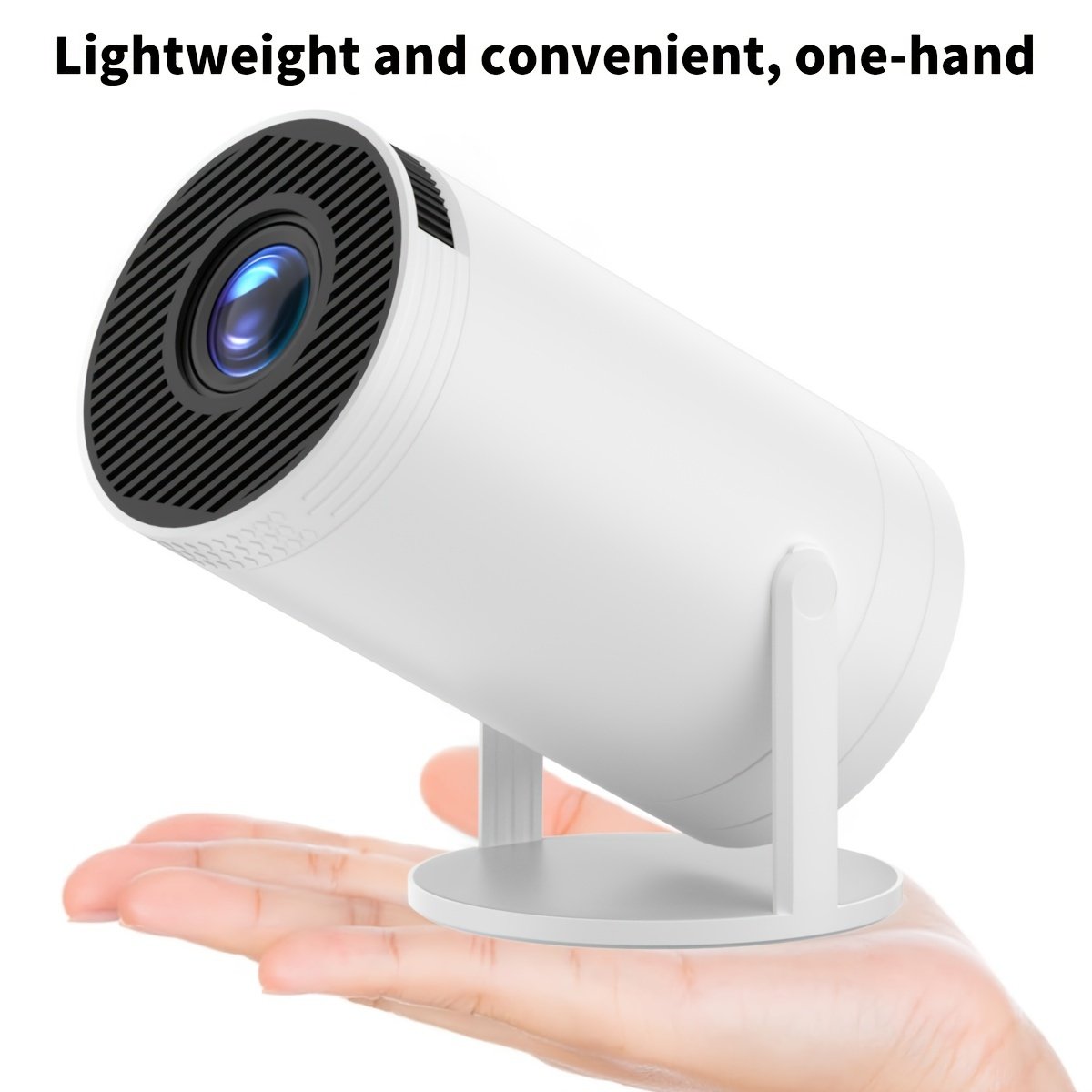 Compact SCUARI S100 Mini Projector with Auto Keystone Correction - 4K Ultra HD & WiFi6, Wireless 5.2, 180° Rotation, High-Contrast 10000:1, Portable Home Theater Experience for Smartphone/Laptop/HDTV, Android12, Type-C Power Delivery, Wireless Audio Strea - Image 8