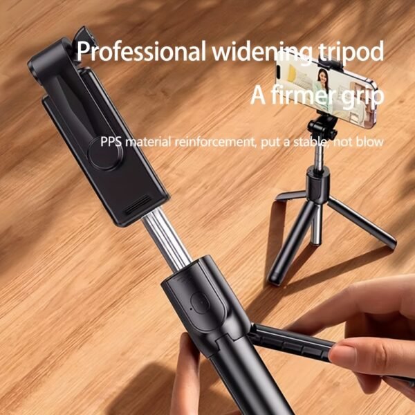 Selfie Stick with 360° Rotation: Mini Travel Portable, Wireless Remote Control, Stable Video Recording, and Design - Image 7