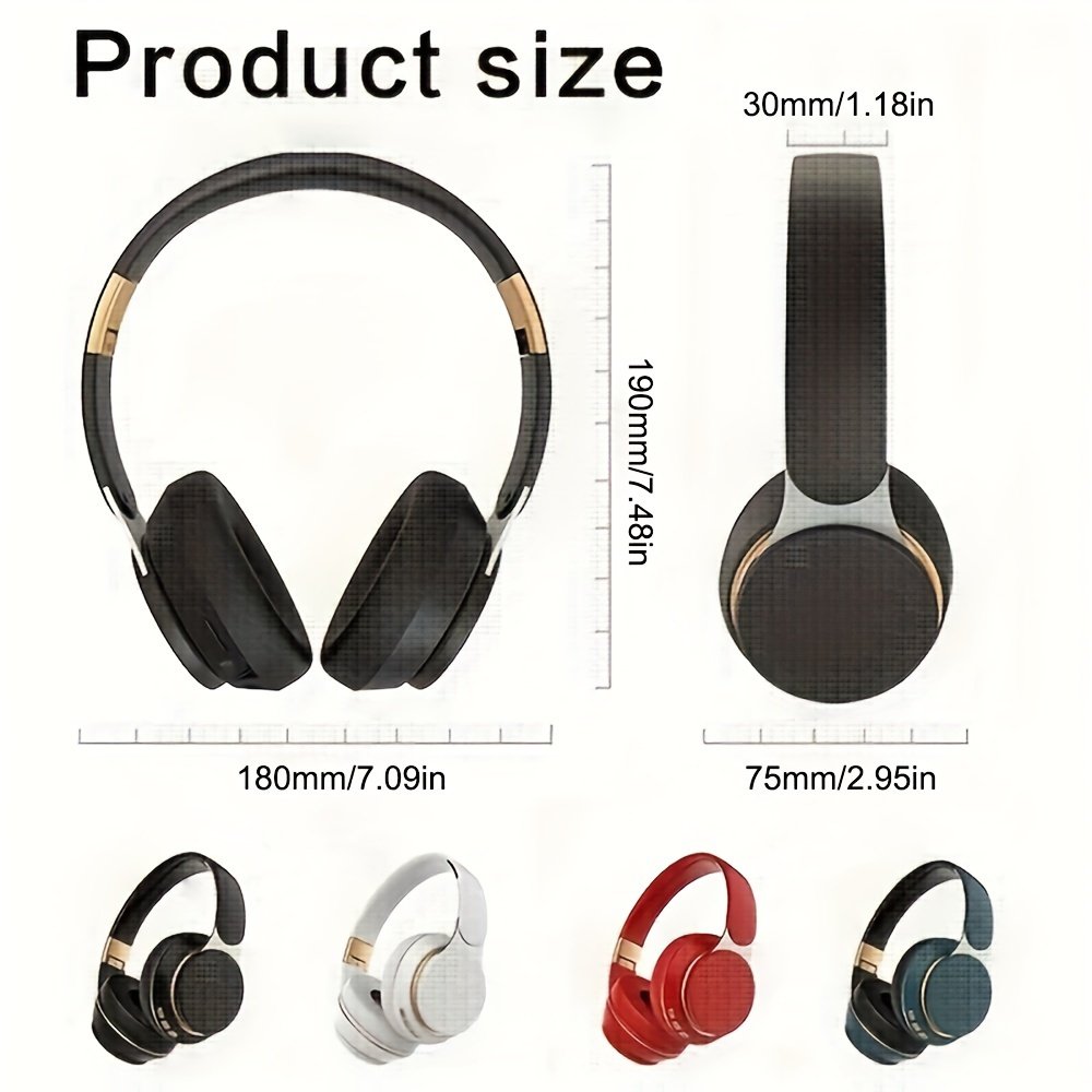 Wireless Headphones, Foldable Design, Compatible With Computers And Mobile Phones - Image 3
