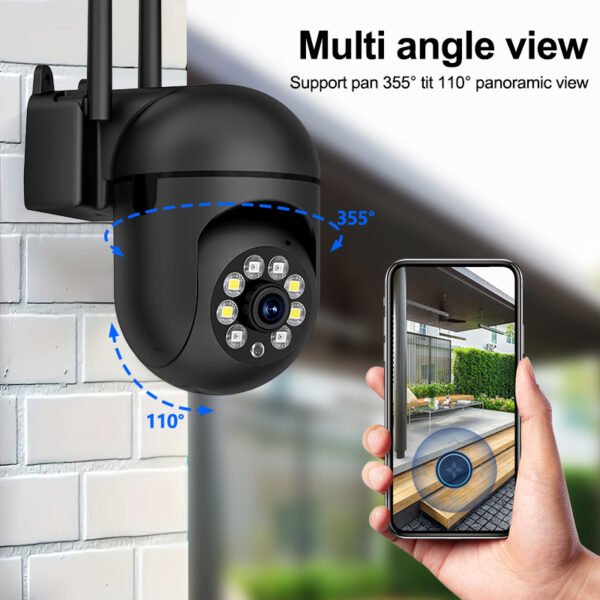 2-Pack WJG 1080p HD Wireless Security Cameras, Dual Interface Viewing, 200W Pixel Lens, Indoor/Outdoor 360° Rotatable, Baby/Pet/Home/Store Cam, 2.4G/5G WiFi, Color Night Vision, Cloud/SD Card Storage, Two-Way Audio, Smart Motion Tracking, USB Powered (No - Image 12