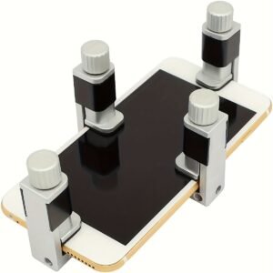 4pcs Mobile Phone Repair Clamps, Adjustable Mobile Phone Screen Refurbishment Tools, Screen Fastening Clip Fixing Clamp Tool, Compatible with Ipad, Laptop, Tablet, LCD Screen