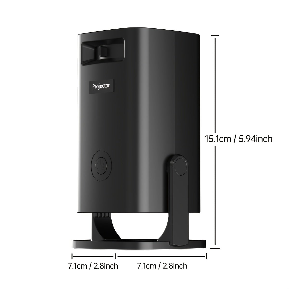 Smart Portable Home Theater Movie Projector - EU Plug, Easy to Carry, Enjoy Anytime, Anywhere, Upgrade Your Viewing Experience HD Mini Projector - Vivid 3D Vision, Small And Portable, Compatible with a Variety of Devices, Suitable for Home Theater/Office - Image 3