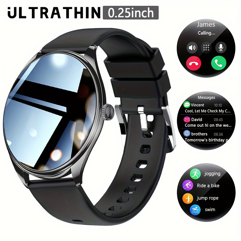 Stylish Ultra-thin Smart Watch Gift For Men And Women, Featuring A 1.43-inch Full Touch Screen, With SMS And Call Functions, Compatible With Android/iPhone, Fitness Activity Tracker Watch, Multiple Sports Modes, Pedometer, Distance, 100+ Sports Modes - Image 4
