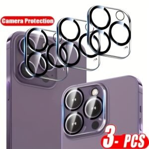 3Pcs/set Full Cover Camera Lens Protectors For IPhone 12 13 Pro Max Screen Protectors For IPhone 11 14 Pro Max Glass 15 Pro Max 15 Plus