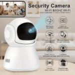 1pc Smart 1080P Indoor Security Camera - Dual Band WiFi, Auto Sound Tracking, Wireless IP Monitor for Home Safety, Perfect Gift for Halloween, Thanksgiving, Christmas, Best for Christmas, Perfect for Thanksgiving