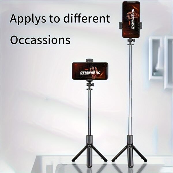 Selfie Pole Shooting Mobile Phone Holder, Floor-standing Tripod Selfie God, Travel Convenient 360-degree Rotation, Live Broadcast Camera Outdoor Handheld Anti-shake Panoramic Camera - Image 9