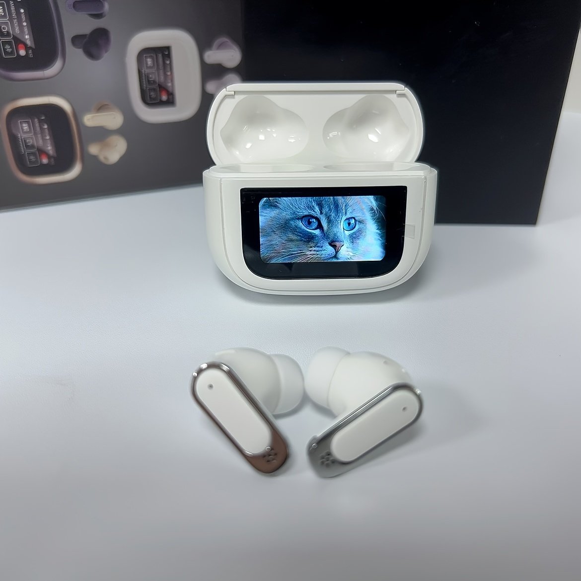 2024 Upgraded Wireless Earbuds, Touch Control Semi-Open-Back In-Ear Headphones, BT5.4 High Fidelity Sound, Non-Waterproof, Compatible with Apple, Huawei, Samsung - 300mAh Lithium Polymer Battery, Type-C Charging, 1-10W Power Range - Image 7