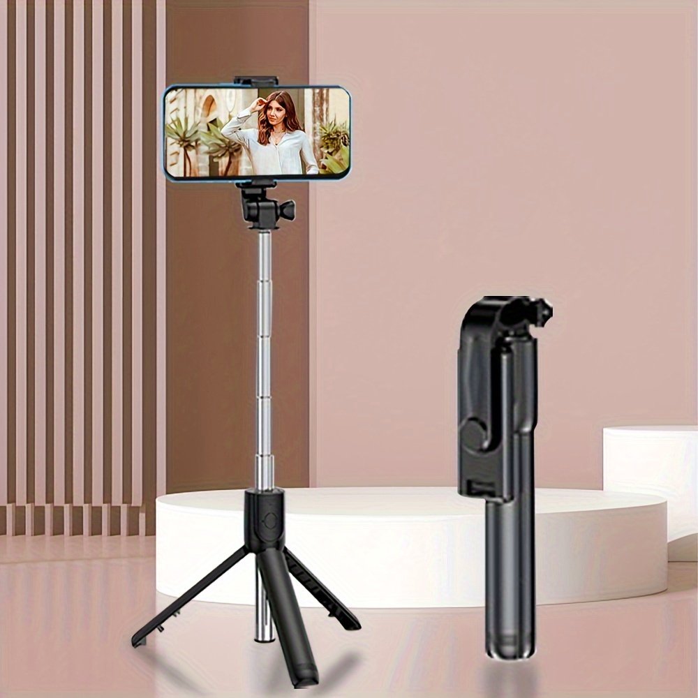 Selfie Pole Shooting Mobile Phone Holder, Floor-standing Tripod Selfie God, Travel Convenient 360-degree Rotation, Live Broadcast Camera Outdoor Handheld Anti-shake Panoramic Camera - Image 10
