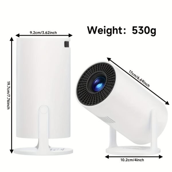 1 Ps-HD-1080P Portable Projector with European Plug - Supports Wireless 6 & Wireless 5.2, High Brightness & Surround Sound, HD 720P Resolution, Auto Focus & 4K Support for Exciting Sports Parties - Image 5