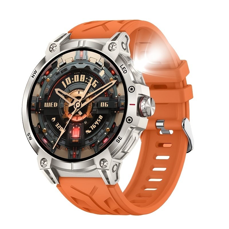 760Mah Smart Watch for Men And Women with LED Flashlight - 1.85-Inch Large Screen, Over 100 Sports Modes, Wireless Calling (Answering/Making Calls), Smart Watch, IP68 Waterproof, AI Voice Outdoor Fitness Watch, Calculator Function, Pedometer Activity Watc - Image 7