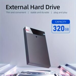 Small Capacity External Hard Drive, 320G Portable Hard Drive, Portable External Storage Hard Drive, USB3.0 High-speed Reading and Writing, Mechanical Hard Drive, Supports Notebook, Mobile Phone and Computer