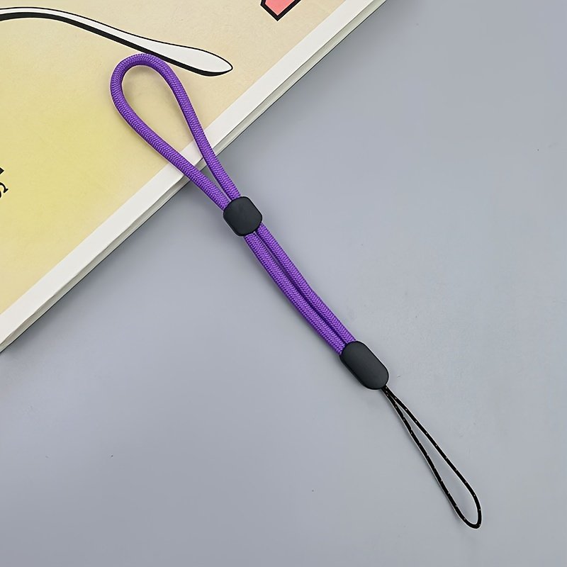Solid Color Short Mobile Phone Lanyard, Adjustable Lanyard, Water Cup, Flashlight Pendant, Accessories, Thick Wrist Rope, Anti-lost Lanyard - Image 13