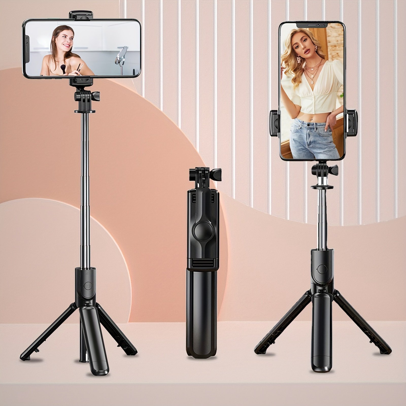 Stainless Steel Selfie Stick Tripod with Wireless Remote, 360° Rotation, Waterproof, Handheld & Tripod Stand Combo, Portable Anti-Shake Monopod for Travel, Live Streaming, and Photography - Image 11