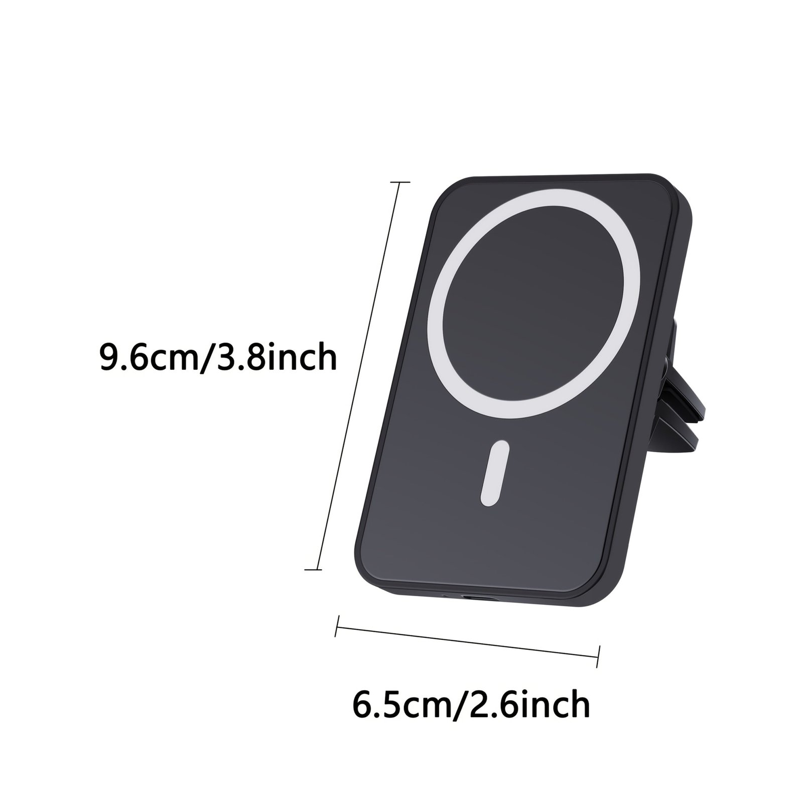 15W Fast-Charging Portable Wireless Car Charger - USB-Powered, Quick Charge Adapter with One-Handed Retrieval & Secure Placement, Ideal for Dashboard/Air Vent Mounting - Image 3