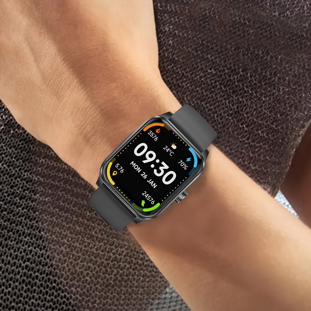 New Smartwatch, 3D Dynamic Sports Plant Growth Dial, 1.85-Inch Large Screen, True IP68 Waterproof, Smart Call Watch, 100+ Sports Modes, Connectable to Iphone And Android Phones, Answer And Make Calls, Message Push - Image 5