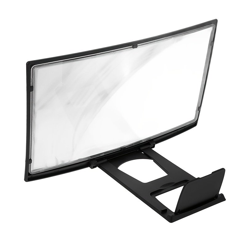 2-in-1 Mobile Screen Amplifier, High-Definition 3D Magnifying Glass Holder, Eye Protection, Portable ABS Lazy Person Stand, Non-Waterproof, for Smartphones and Tablets - Image 5