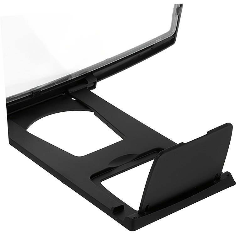 2-in-1 Mobile Screen Amplifier, High-Definition 3D Magnifying Glass Holder, Eye Protection, Portable ABS Lazy Person Stand, Non-Waterproof, for Smartphones and Tablets - Image 4