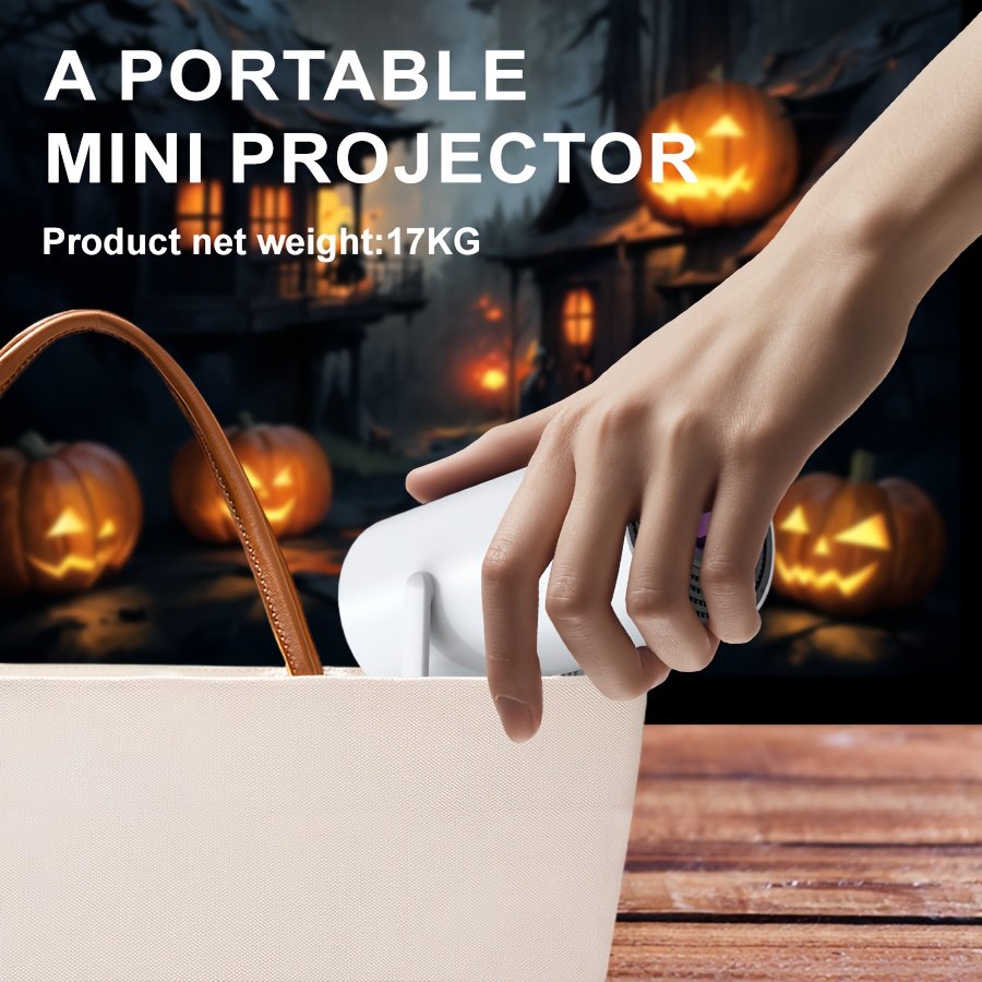 Yleegs P3 Portable Projector, 4K 1080P Full HD, Smart Auto Horizontal Correction, 180° Rotatable, Table Mount, Remote Control, with USB Power, 50-99 Lumens, 16:9 Aspect Ratio, LCOS Display Technology, Android 9.0, Display Port Connectivity, Built-in Speak - Image 11