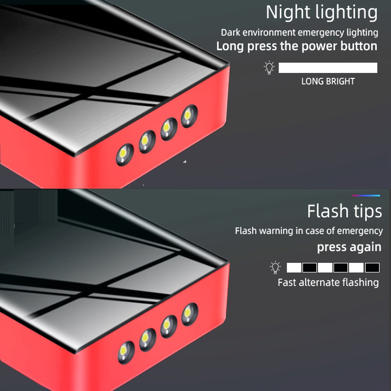Portable Car Jump Starter with a 1000A Capacity, Suitable for 6.0L Gasoline And 3.0L Diesel Engines, Featuring Extended Smart Jumper Cables, a Light, And a Compact Design. - Image 3