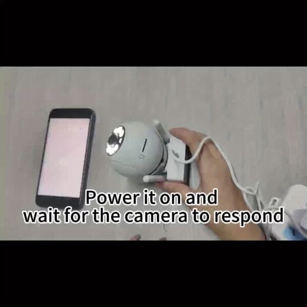 1pc 1080P FHD surveillance camera, wireless indoor/outdoor camera, two-way talk, 355° panoramic view, two-way audio, only support 2.4GHz network, motion tracking function, color night vision, suitable for Youngsters, elderly and pets, (charger removed) - Image 10