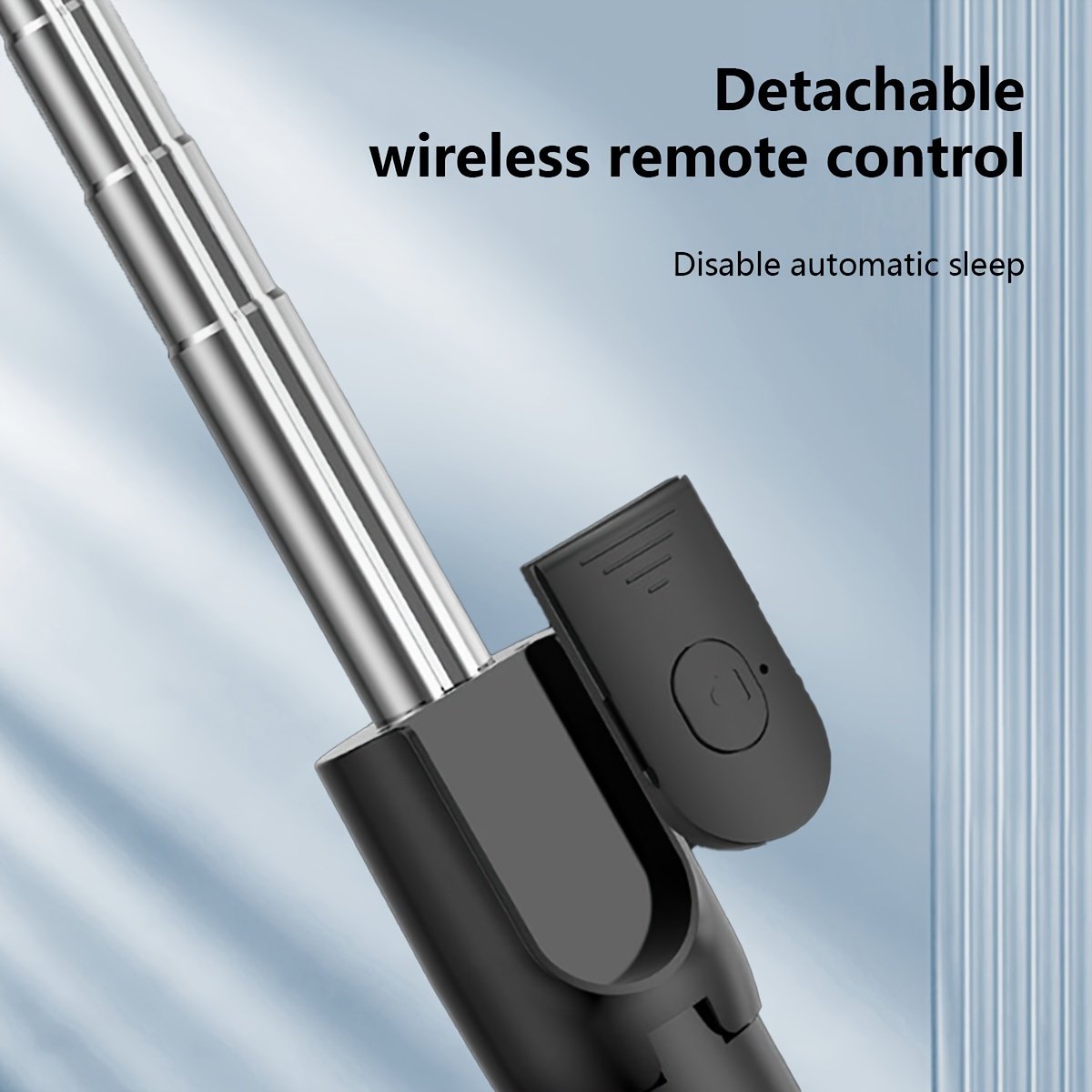 1pc 360° Rotatable Wireless Selfie Stick Tripod, Panoramic Smartphone Stand for Travel, Outdoors, Live Streaming & Video Recording, Plastic, Battery Powered, Non-rechargeable Button Battery, ≤36V - Image 10