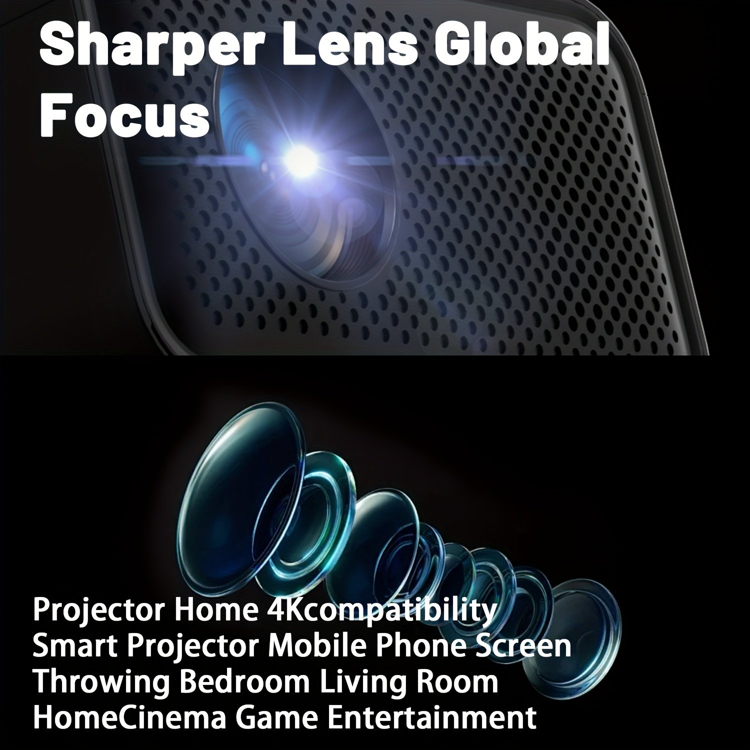 Full HD Smart Projector, Android, 5G WiFi Wireless Movie Projector, Projector Home Theater, Home Theater Projector, Projector Screen, Room Projector Connect to Mobile Phone 5G Sync, Compatible with - Image 17