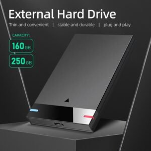 250GB Portable External Hard Drive - High-Speed USB 3.0 Connectivity, Durable Mobile Storage Device for PC, NTFS Pre-Formatted, Compact and Lightweight Design, Supports UASP Protocol - 160GB/250GB Options Available