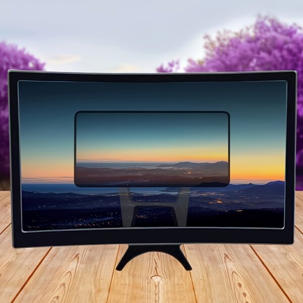 1pc black L6 mobile phone amplifier 30.48 cmcurved mobile phone screen 3D HD mobile phone big screen for smart phones
