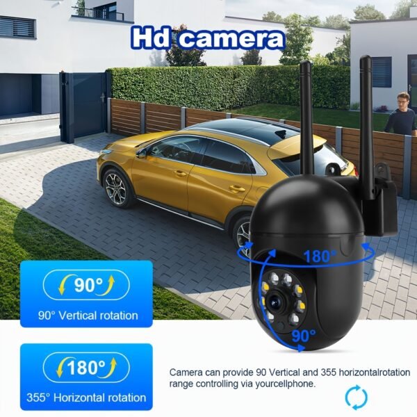 2pcs/4pcs Camera with Color Night Vision, Wireless 2.4G HD Indoor/Outdoor Camera, Two-way Audio, WIFI Security Camera, Pan/Tilt/Zoom Smart Home Security Camera, Motion Tracking - Image 10