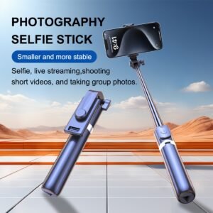 YIIOJUU 1pc 104.14cm Retractable All-in-One Smartphone Selfie Stick - 360° Rotating Tripod Holder, Wireless Remote Control, Ultra-Portable Compact Design Suitable for iPhone/Samsung/Android Phones, Perfect for Travel and Content Creation