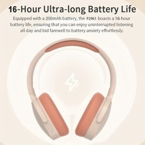 Versatile Wireless Earphones with 3.5mm AUX - Foldable, Comfort-Fit Design for DJs, Tablets, PCs, TVs & Travel | Wireless Connectivity, Volume Control