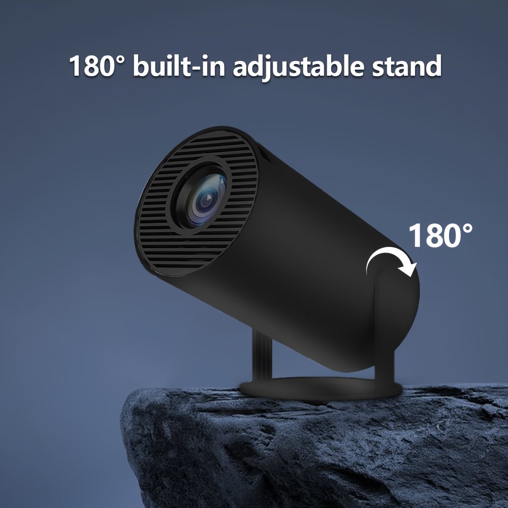 YIeegs 4K Mini Portable Projector - Dual WiFi, Wireless 5.0, Hi-Chip A3100, 160ANSI, 1280*720P, 180° Rotation, Built-in for Android 11.0 OS, EU Plug - Image 8