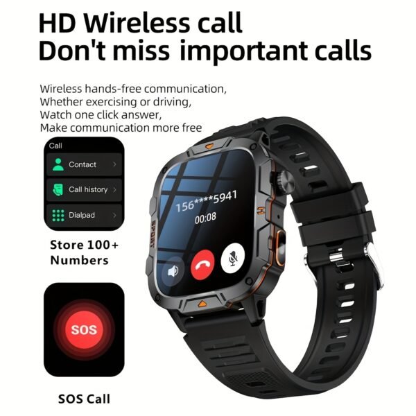 Sports Smart Watch, 4.98cm Smartwatch With LED Lighting, Call Answering, Fitness Tracking With Pedometer, Outdoor Sports Activity Watch For Men/Women - Image 7