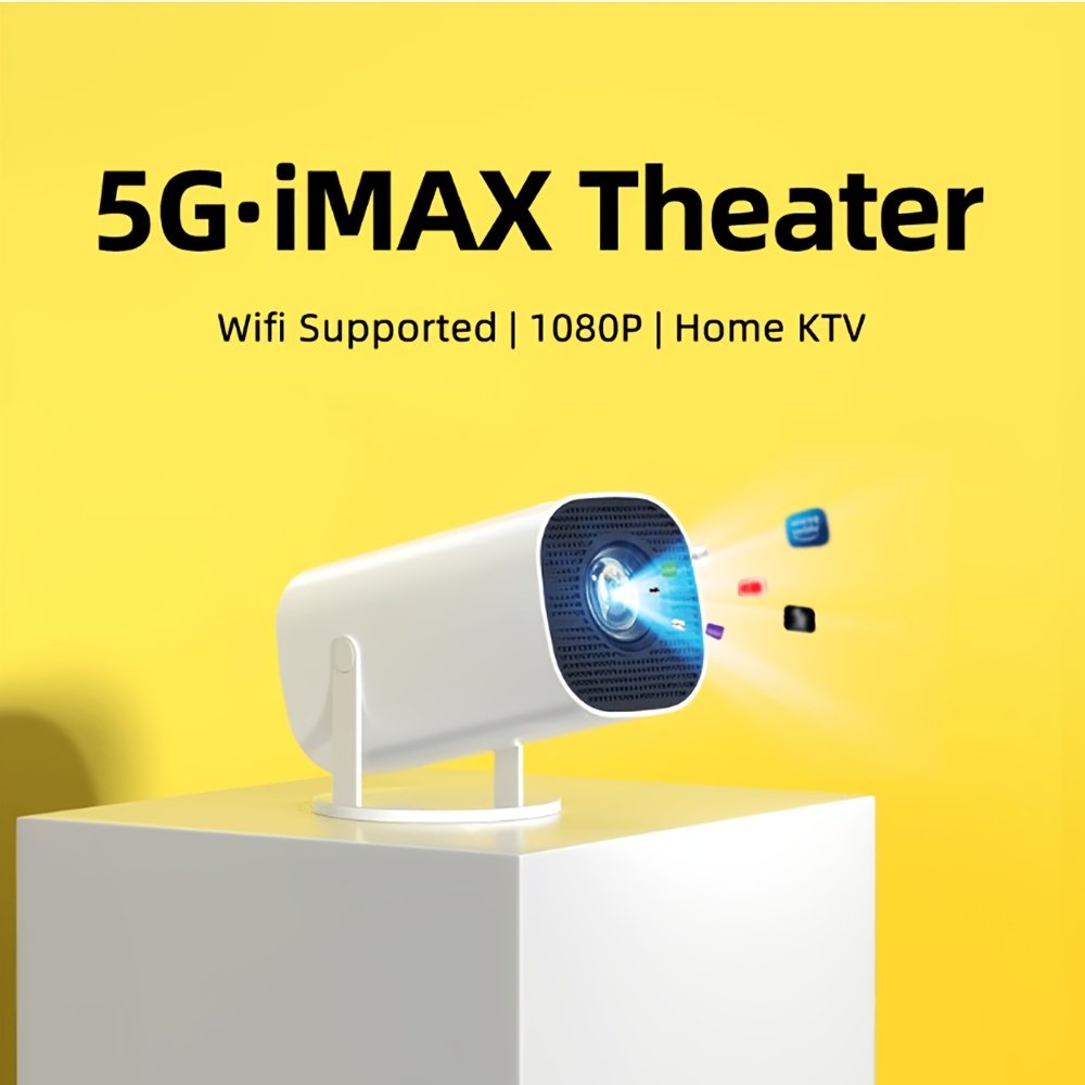 YLEEGS Mini Projector, 250 ANSI Lumens, 4K Support, Android 12, Table Mount, 3D Ready, LCD Display, USB/Wi-Fi 6/5.0 Connectivity, 16:9 Aspect Ratio, 1280x720 Native Resolution, Tabletop Cinema Projector with Remote Control, European Standard Plug - Image 12